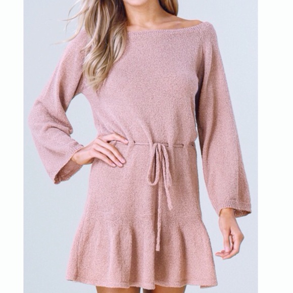 LAST ONE! Off shoulder sweater dress - Picture 4 of 5